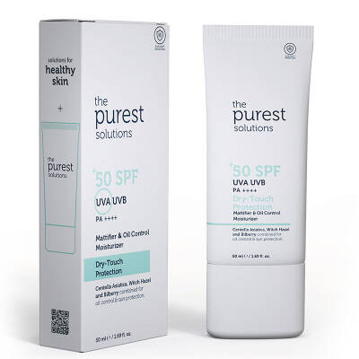 The Purest Solutions Dry Touch Protection Yağlı Ciltler İçin SPF 50+ 50 ml Güneş Kremi - 2