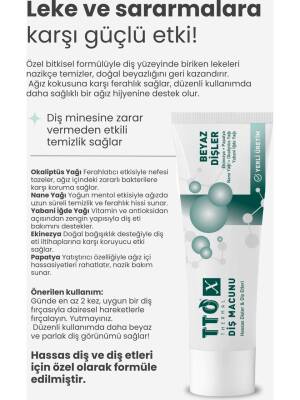 TTO x Hassas Dişler ve Diş Etleri Için Beyazlatıcı Diş Macunu - 3