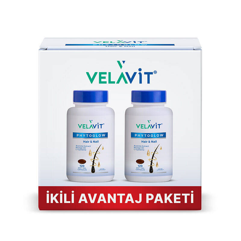 Velavit Phytoglow Hair Nail 2x120 Kapsül - 1