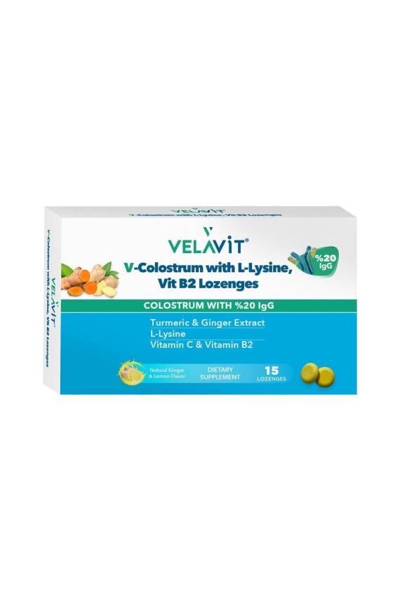 Velavit V-Colostrum with L-Lysine 15 Pastil - 1