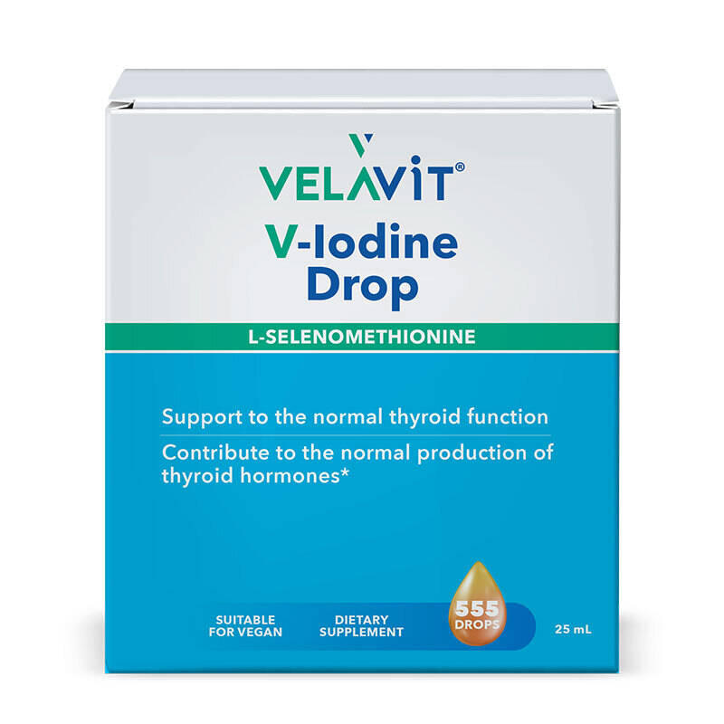 Velavit V-lodine Drop İyot ve Selenyum İçeren Takviye Edici Gıda 25 ml - 1