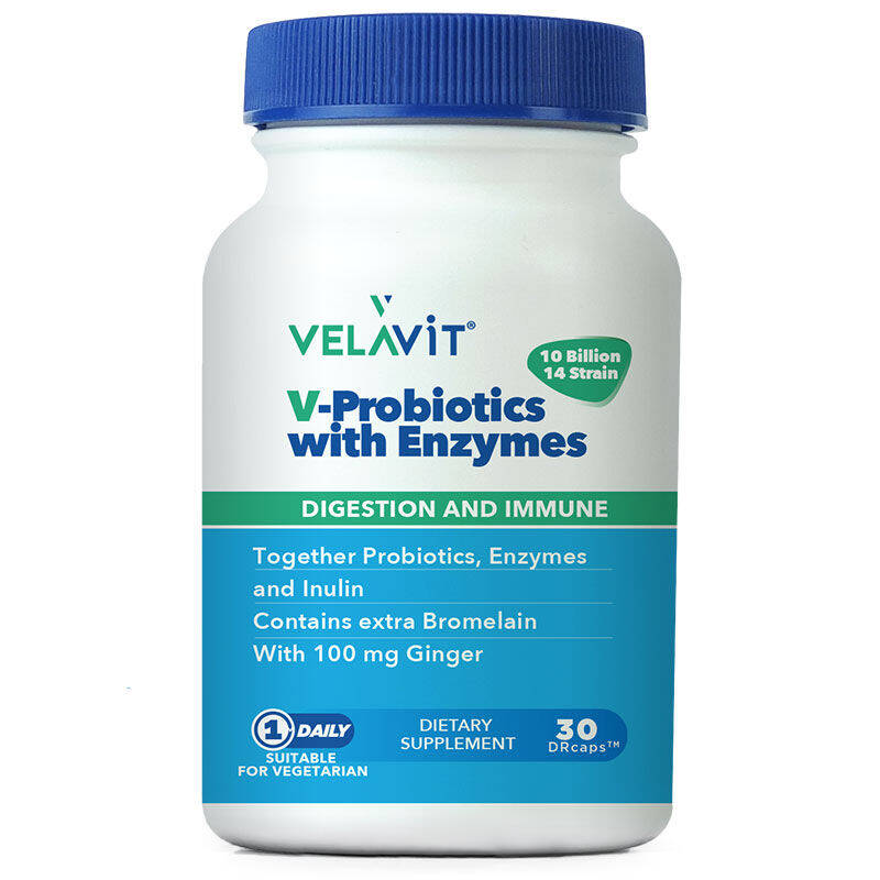 Velavit V-Probiotics with Enzymes - 1
