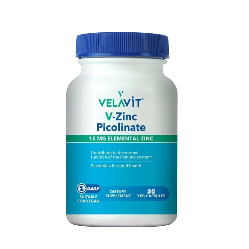 Velavit V-Zinc Picolinate 30 Kapsül - 1