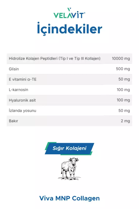 Velavit Viva MNP Collagen 50 mg 30 Şase - 2