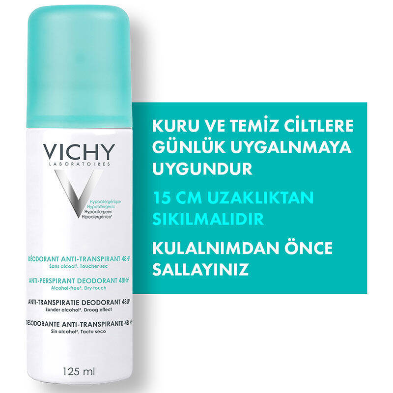 Vichy Anti-Transpirant Terleme Karşıtı Deodorant 125ml - 1