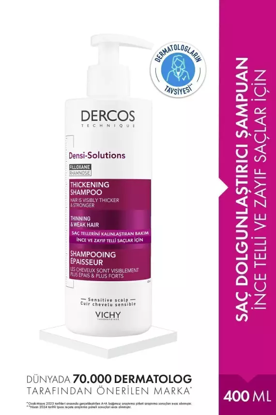 Vichy Dercos Densi-solution Ince Ve Zayıf Saçlar Için Şampuan 400 ml - 1