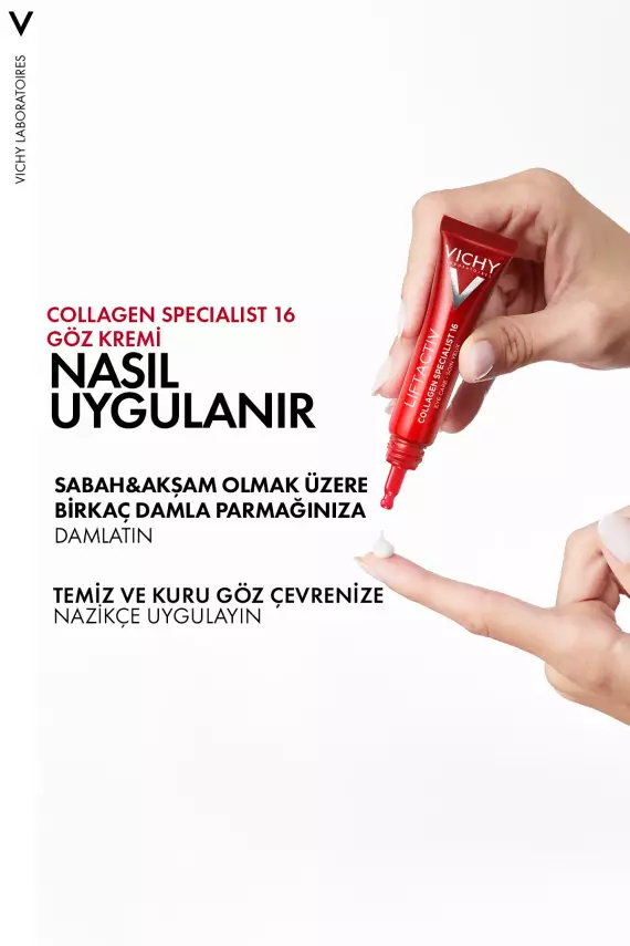 Vichy Liftactiv Collagen Specialist Yaşlanma Belirtilerine Karşı Göz Bakım Kremi 15 ml - 3