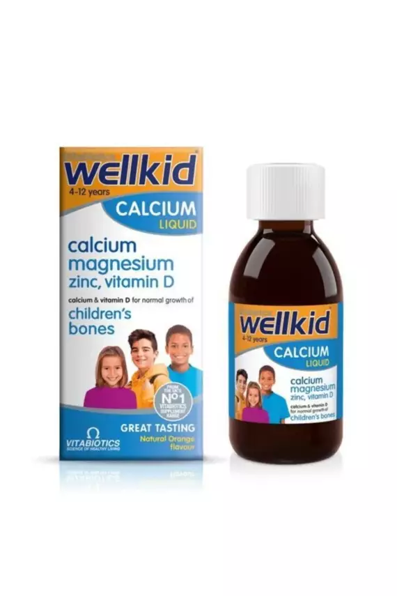 Vitabiotics Wellkid Calcium Liquid Takviye Edici Gıda 150 ml - 1